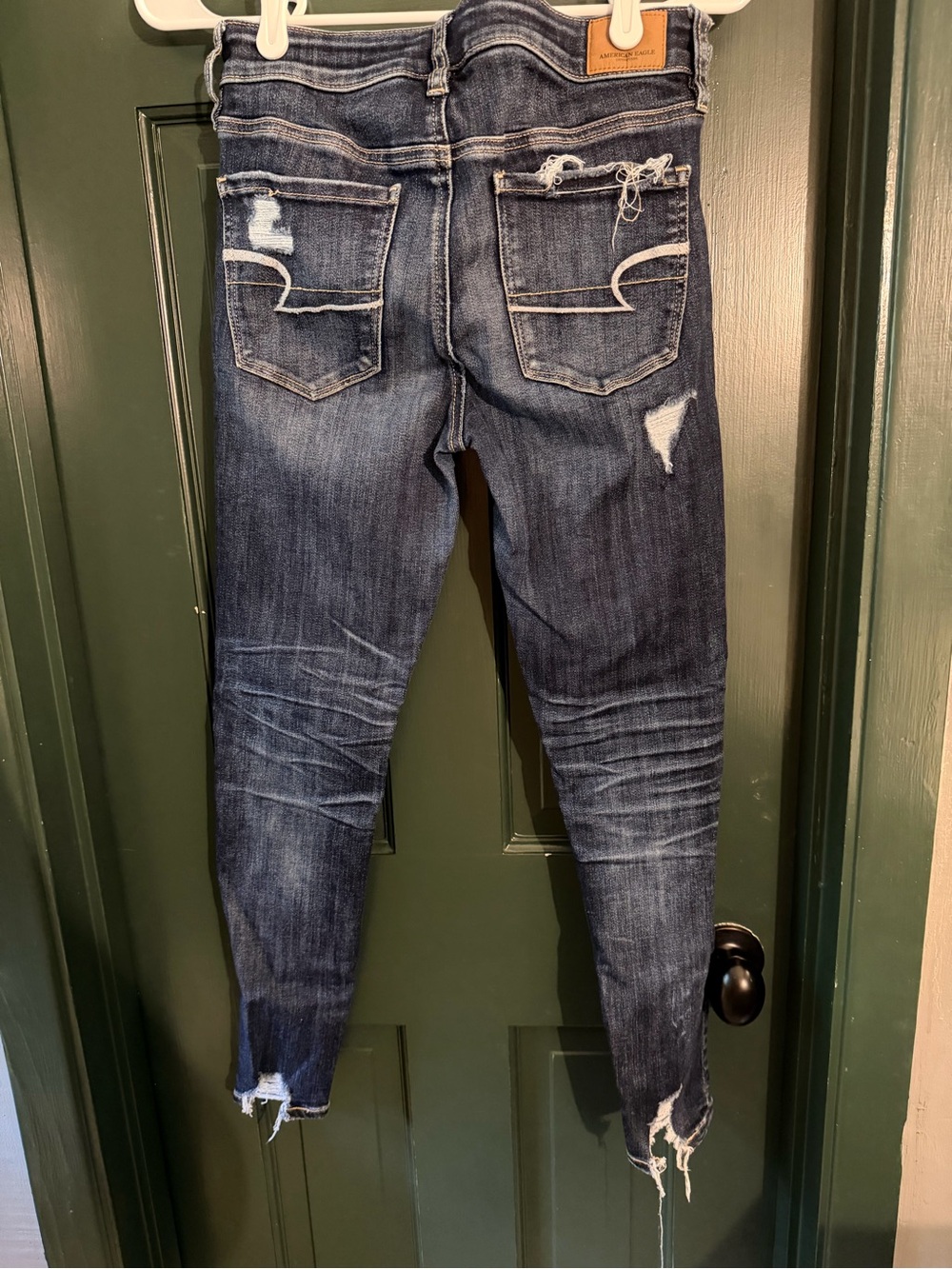 American Eagle Outfitters Distressed Indigo Skinny Jeans